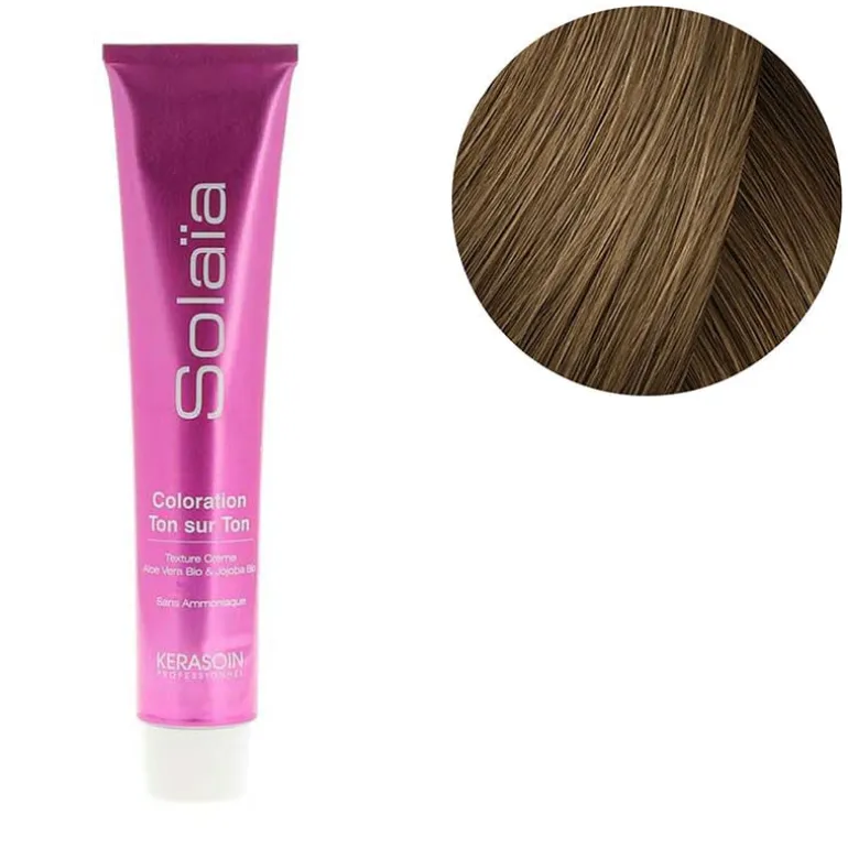 Coloration ton sur ton Solaïa 8.0 blond clair