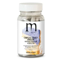 Complément alimentaire complexe spiruline cheveux secs cure 30 jours
