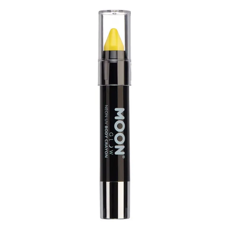 Crayon néon corps et visage Moon Glow jaune