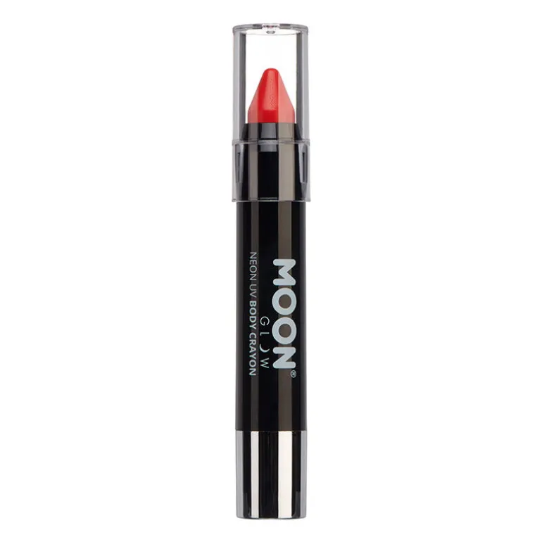 Crayon néon corps et visage Moon Glow rouge
