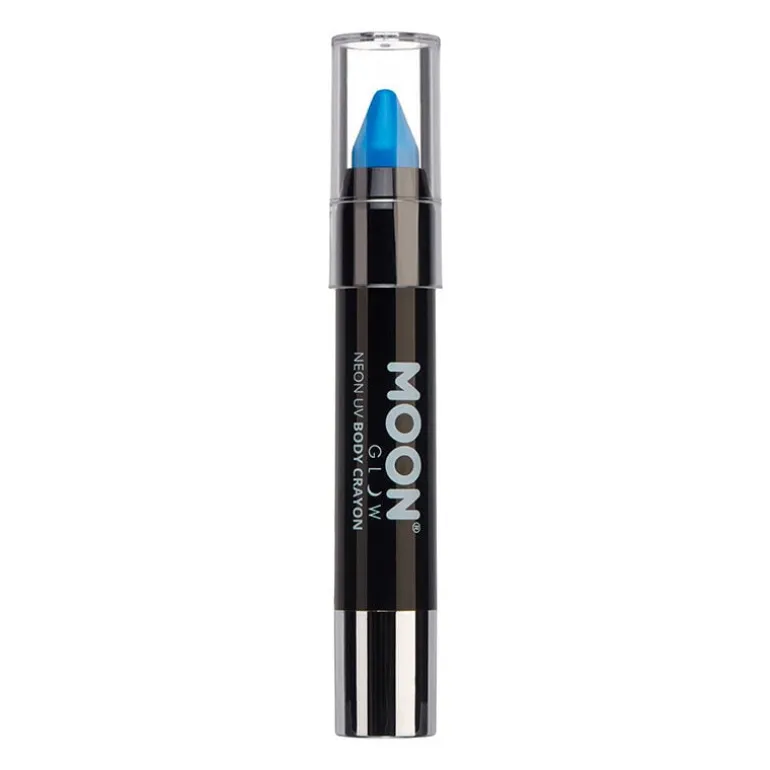 Crayon néon corps et visage Moon Glow bleu
