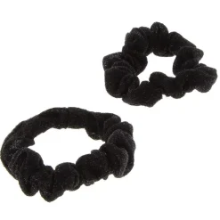 Duo de chouchous brillants noir pailleté