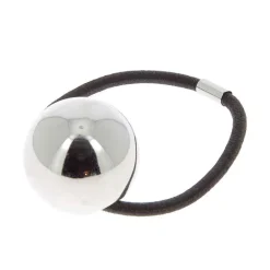 Elastique boule Argent