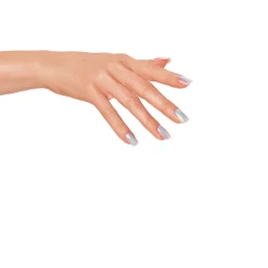 Faux ongle effet chrome retrograde