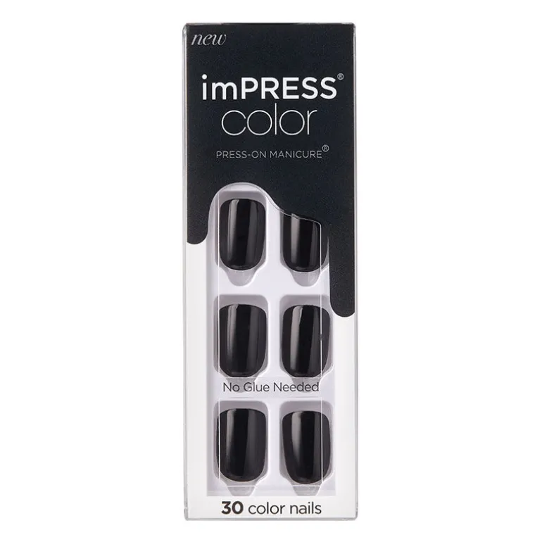 Faux ongles impress color all black