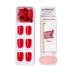 Faux ongles impress color reddy or not
