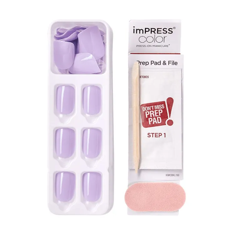 Faux ongles impress color purplect