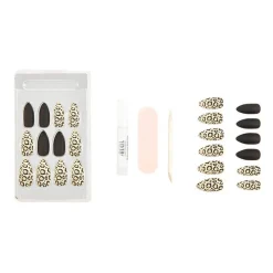 Faux ongles Nail Addict black leopard
