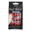 Faux ongles Nail Addict metallic red
