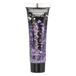 Gel holographique à grosses paillettes Moon Glitter violet
