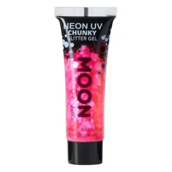Gel néon à grosses paillettes Moon Glow magenta