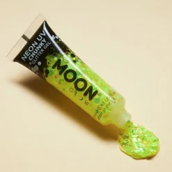 Gel néon à grosses paillettes Moon Glow jaune