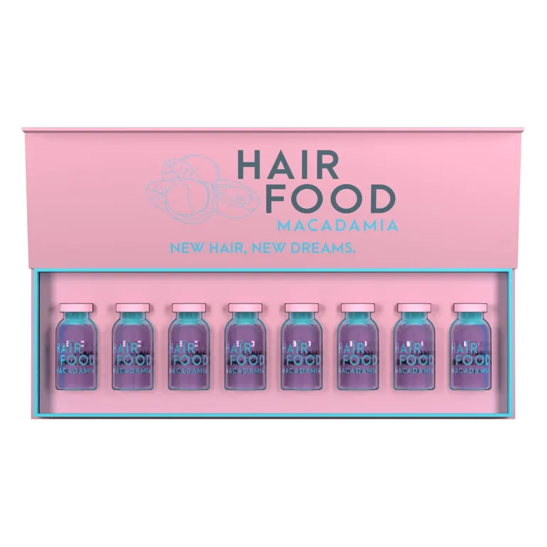 Hair food coffret 8 ampoules magiques