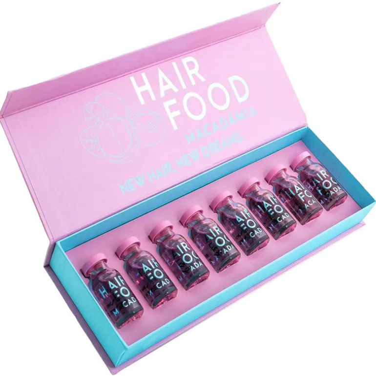 Hair food coffret 8 ampoules magiques