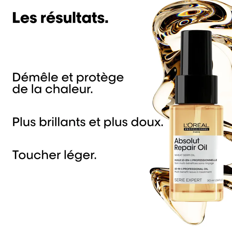 Huile 10 en 1 pour cheveux normaux à sensibilisés Absolut Repair 30 ml