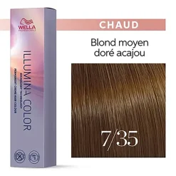 Illumina color 7/35 blond doré acajou