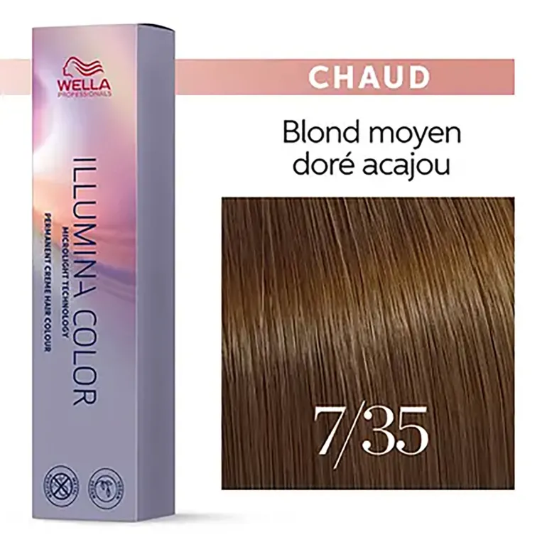 Illumina color 7/35 blond doré acajou