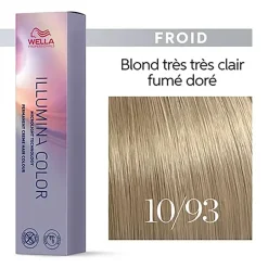 Illumina color 10/93 blond super clair fumé doré