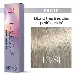 Illumina color 10/81 blond très très clair perlé cendré