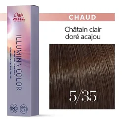 Illumina color 5/35 châtain clair doré acajou