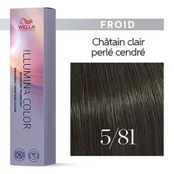 Illumina color 5/81 châtain clair perlé cendré