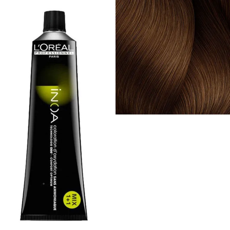 Inoa Coloration sans ammoniaque 6.24 marron nacré