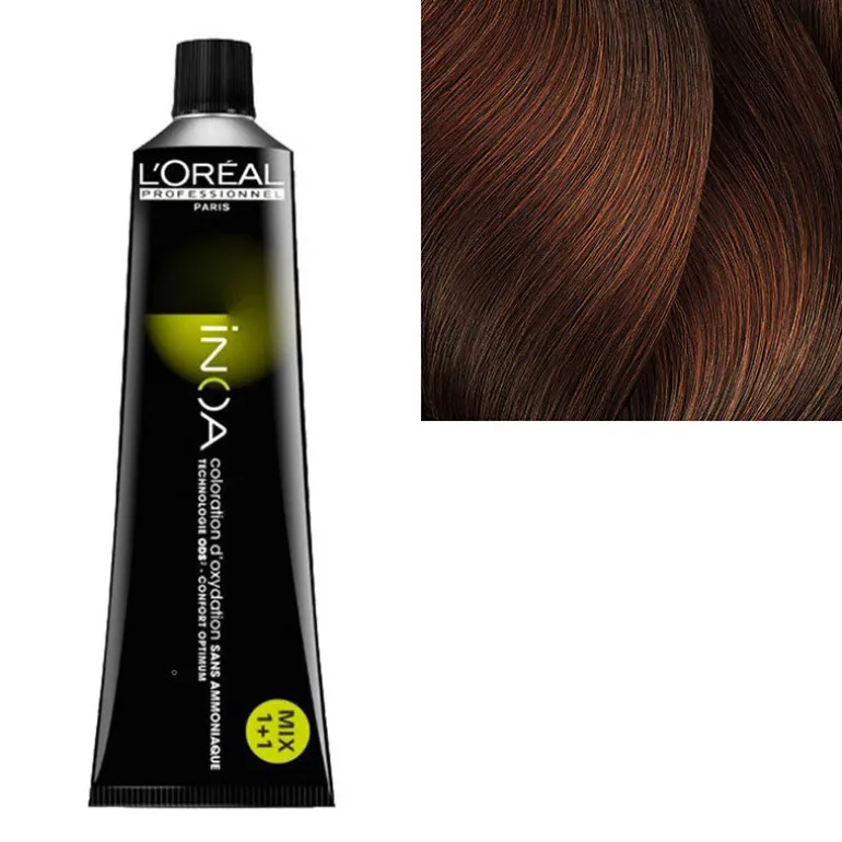 Inoa Coloration sans ammoniaque 5.4 châtain clair cuivré