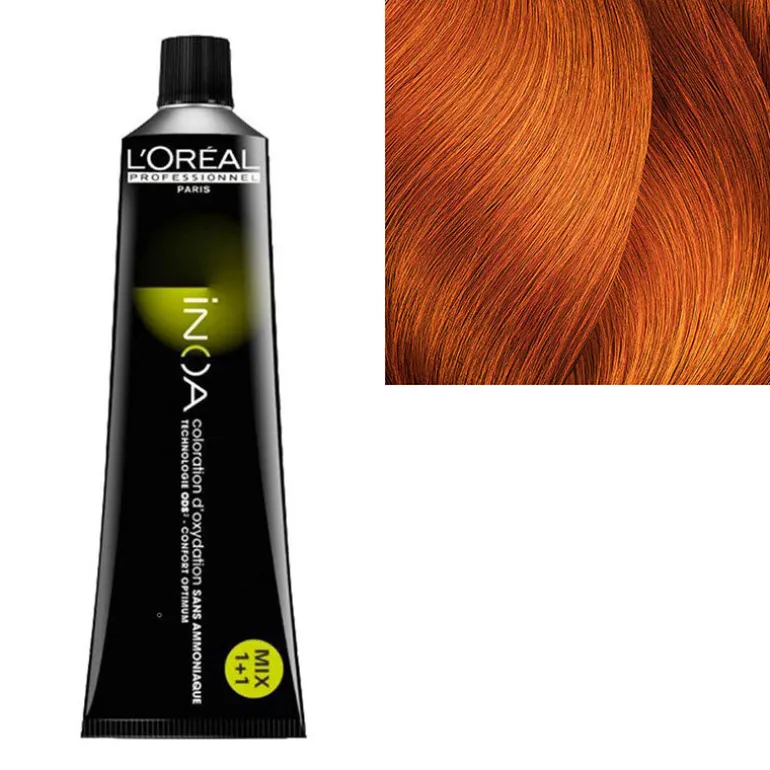 Inoa Coloration sans ammoniaque 7.44 blond cuivré profond