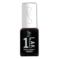 1-LAK vernis semi-permanent 3 en 1 black velours
