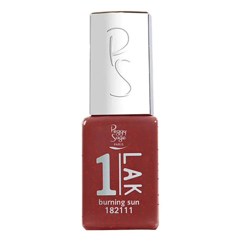 1-LAK vernis semi-permanent 3 en 1 burning sun