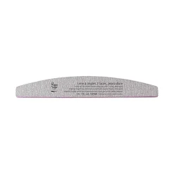Lime à ongles 2 faces lavable demi-lune 100/100 zebra, pour ongles artificiels