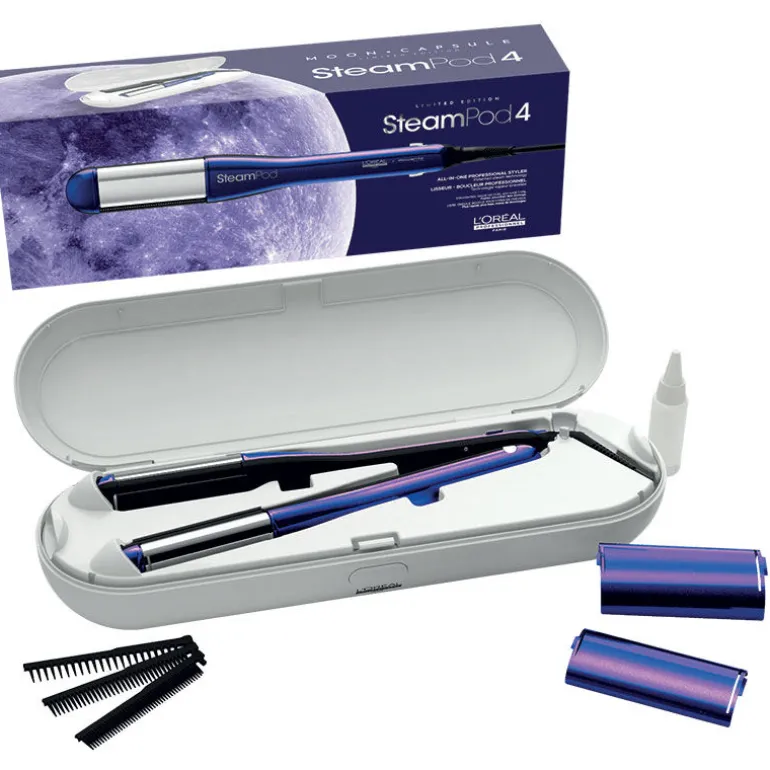 Lisseur-boucleur Vapeur SteamPod 4 en édition limitée Moon Capsule