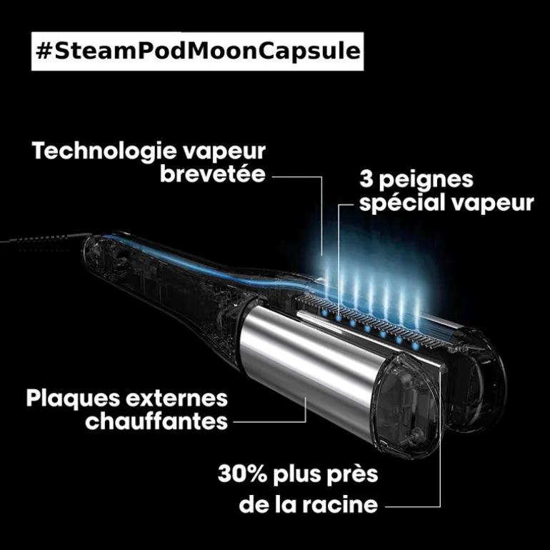 Lisseur-boucleur Vapeur SteamPod 4 en édition limitée Moon Capsule