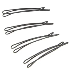 Lot de 4 barrettes noires
