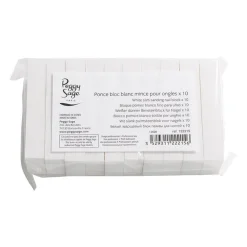 Lot de 10 blocs blancs minces pour ongles