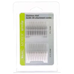 Lot de 2 Sabots pour tondeuse Wahl Ermila Moser 1400 Métal 1,5 et 4,5 mm