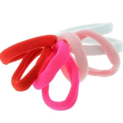 Lot élastiques mousse blanc rose rouge