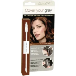 Mascara cheveux applicateur 2 en 1 châtain foncé