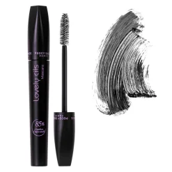 Mascara illusion faux cils Lovely cils noir, à l'huile de ricin