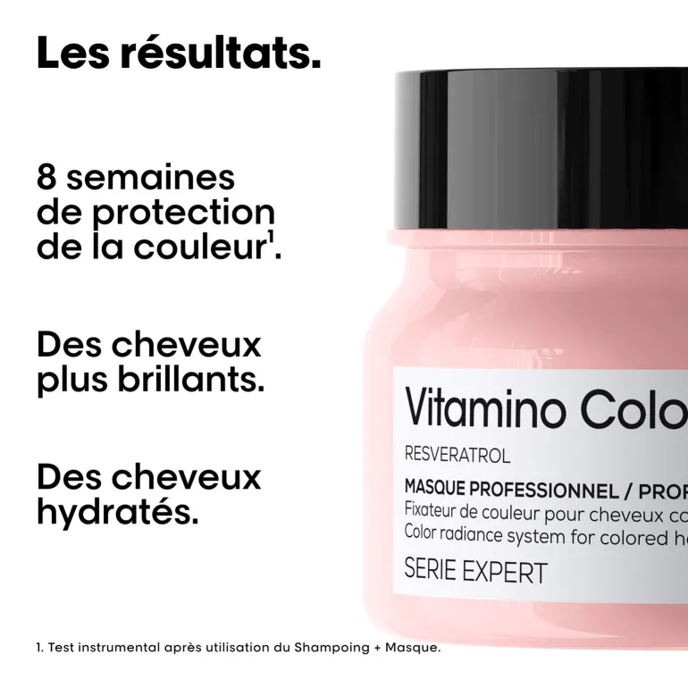 Masque cheveux colorés Vitamino Color 250 ml
