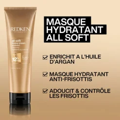 Masque hydratant pour cheveux secs Heavy Cream All Soft