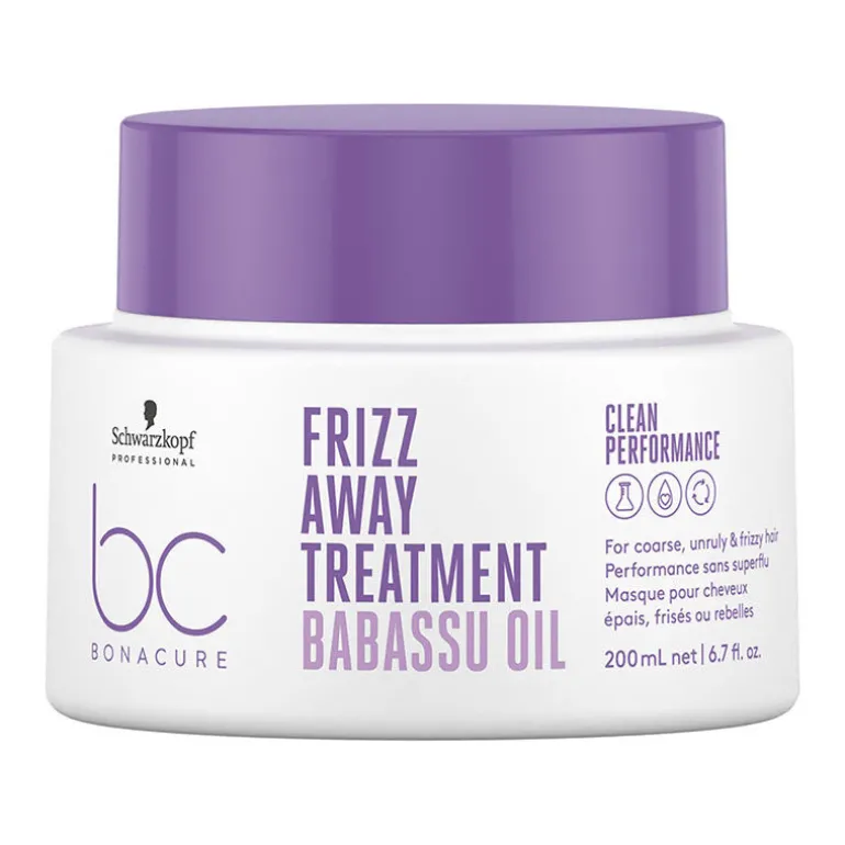 Masque lissant pour cheveux indisciplinés BC Frizz Away