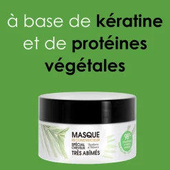 Masque reconstructeur cheveux très abîmés Gamme Nature