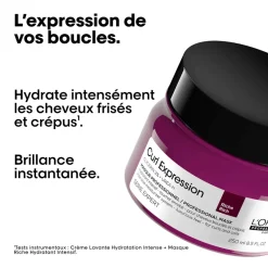 Masque riche hydratant intensif pour cheveux crépus Curl Expression 250ml