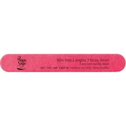 Mini lime à ongles néon ongles naturels 180/240 pink