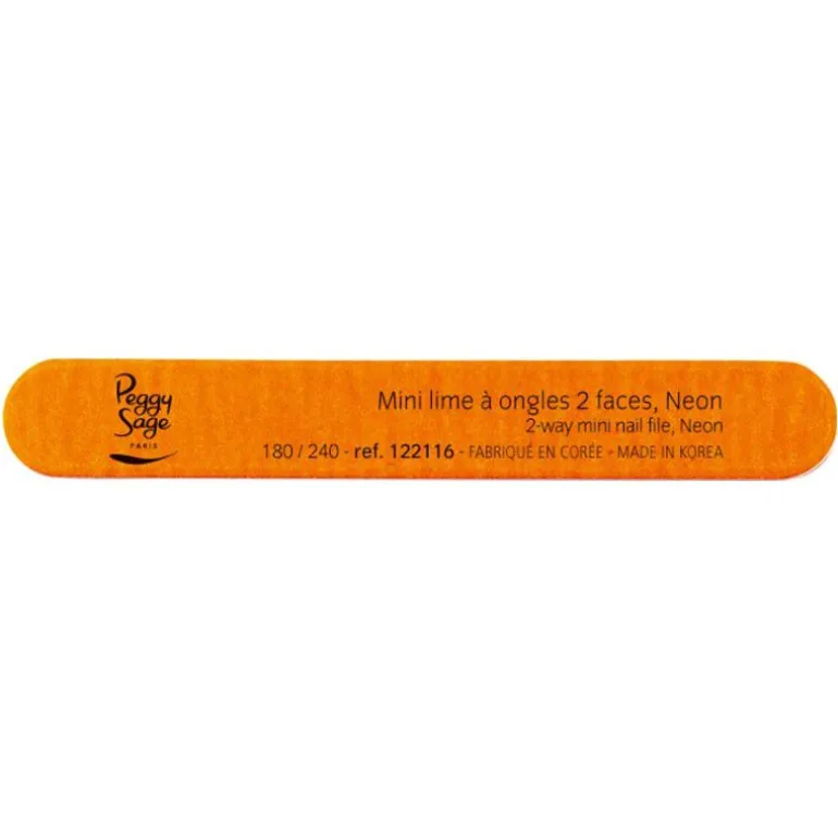 Mini lime à ongles néon ongles naturels 180/240 orange