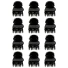 Mini pinces croco noires 1.5 cm