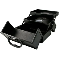 Mini valise make-up en alu noire