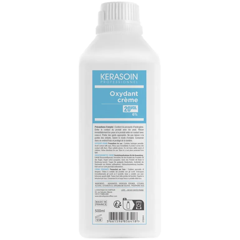 Oxydant crème 20 volumes 6% 500ml