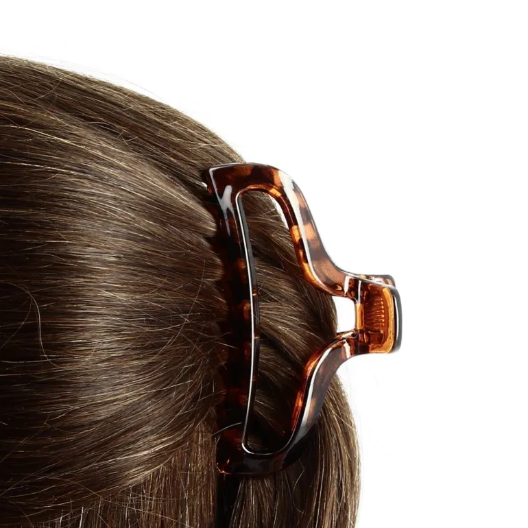 Pince à cheveux ajourée écaille